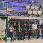 Grabher Group inauguration of an MJ 52/1-S from KARL MAYER for processing electrically conductive yarns Grabher Group