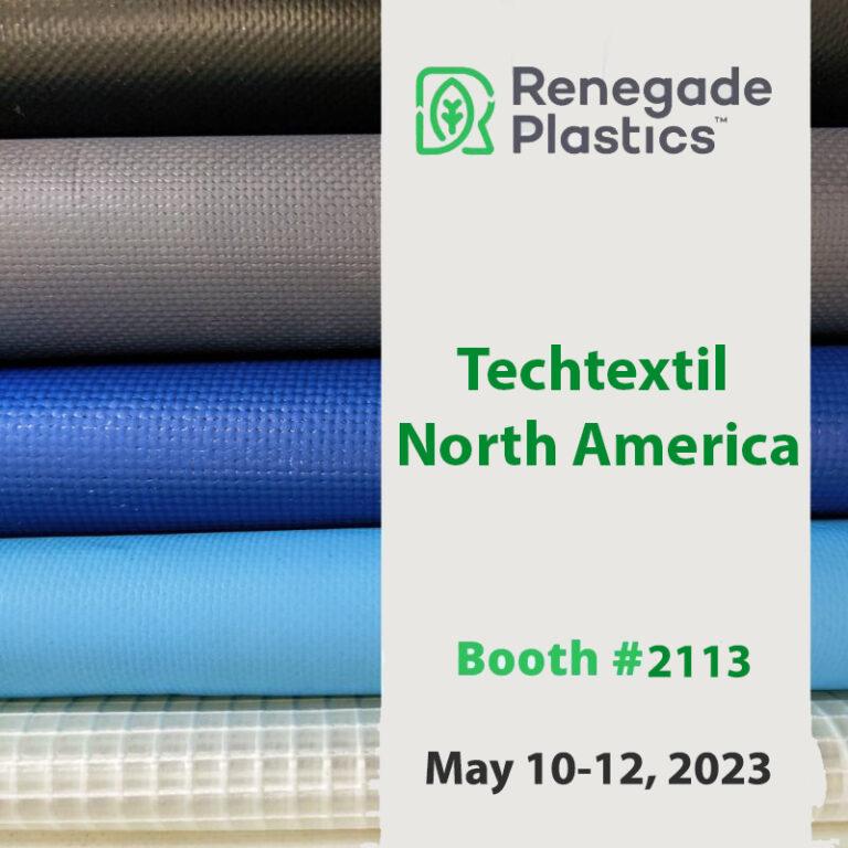 Renegade Plastics launches the first Zero-PVC, fire retardant coated fabrics at Techtextil North America