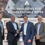 ANDRITZ strengthens nonwovens business by acquiring Dan-Web The acquisition of Dan-Web, captured in a photo at ITMA (from left to right: Tobias Schäfer (ANDRITZ), Peter Schnell (Dan-Web), Andreas Lukas (ANDRITZ) and Kurt Sørensen (Dan-Web). Photo - ANDRITZ