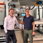 Baldwin and Elmatex partner at Techtextil Frankfurt to drive sustainable finishing Elmatex’s Soren Klein (l.) and Baldwin’s Simone Morellini will share the benefits of TexCoat™ G4 at the Elmatex’s Techtextil booth