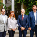Mario Jorge Machado elected President of EURATEX From the left: Ismail Kolunsag, Barbara Cimmino, Mario Jorge Machado and Grégory Marchant. Photo - EURATEX