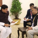 Trident Group Madhya Pradesh paves the way for textile revolution with Trident Group’s new investment plans Trident Group Chairman Shri Rajinder Gupta with Madhya Pradesh Chief Minister Dr. Mohan Yadav in a meeting during “Invest Madhya Pradesh”: Regional Industry Conclave, Narmadapuram