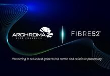 Archroma and Fibre52 partner to scale next-generation low-temperature neutral-pH, bleach system for cotton and cotton/polyester fabrics Archroma