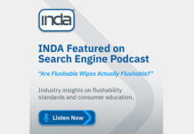 INDA featured on episode of search engine podcast, “Are Flushable Wipes Actually Flushable” INDA