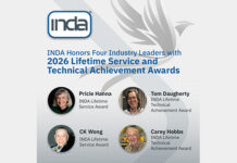 INDA honors four industry leaders with 2026 Lifetime Service and Technical Achievement Awards INDA