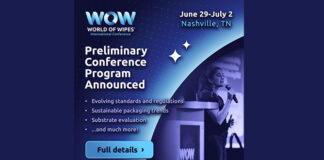 Preliminary conference program announced for the 2026 World of Wipes (WOW) international conference World of Wipes