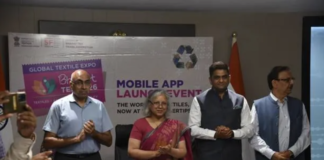 Ms. Neelam Shami Rao, Secretary, Ministry of Textiles launches Bharat Tex 2026 Mobile App Ms. Neelam Shami Rao, Secretary, Ministry of Textiles launches Bharat Tex 2026 Mobile App