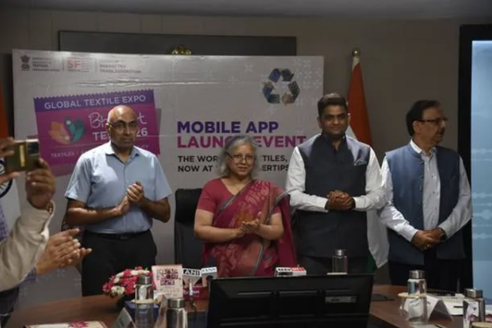 Ms. Neelam Shami Rao, Secretary, Ministry of Textiles launches Bharat Tex 2026 Mobile App Ms. Neelam Shami Rao, Secretary, Ministry of Textiles launches Bharat Tex 2026 Mobile App