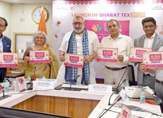 Union Minister of Textiles launches Bharat Tex 2026 Union Minister of Textiles launches Bharat Tex 2026