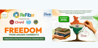ReFiber calls for ‘Freedom from Unused Garments’ this Independence Day ReFiber