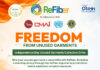 Textile Minister, Vrunda Desai champion ‘Freedom from Unused Garments’ as ReFiber calls for nationwide garment collection drive ReFiber