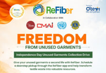 Textile Minister, Vrunda Desai champion ‘Freedom from Unused Garments’ as ReFiber calls for nationwide garment collection drive ReFiber