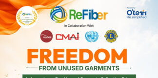 Textile Minister, Vrunda Desai champion ‘Freedom from Unused Garments’ as ReFiber calls for nationwide garment collection drive ReFiber